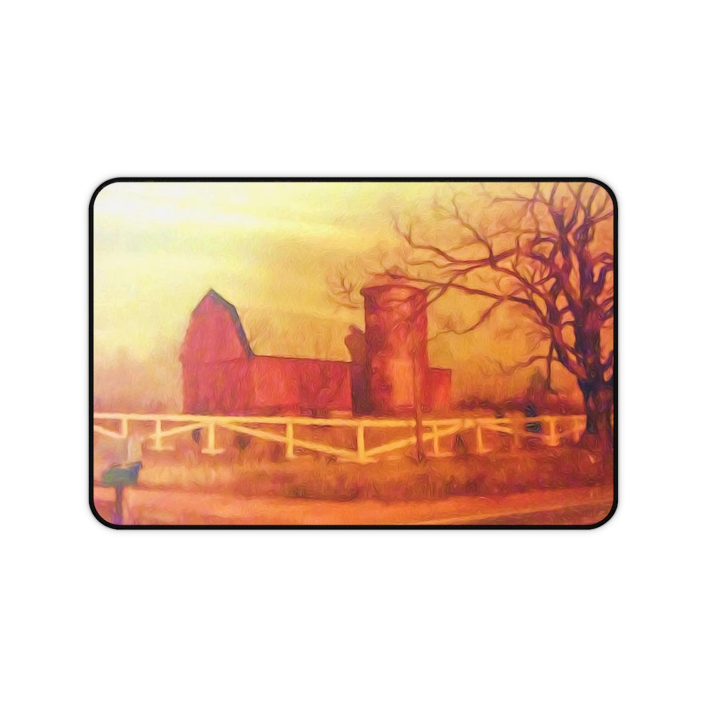 Barn Painting Desk Mat