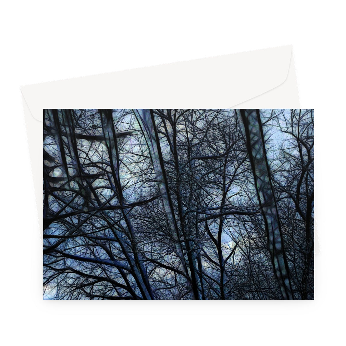 Twilight Icicles Greeting Card