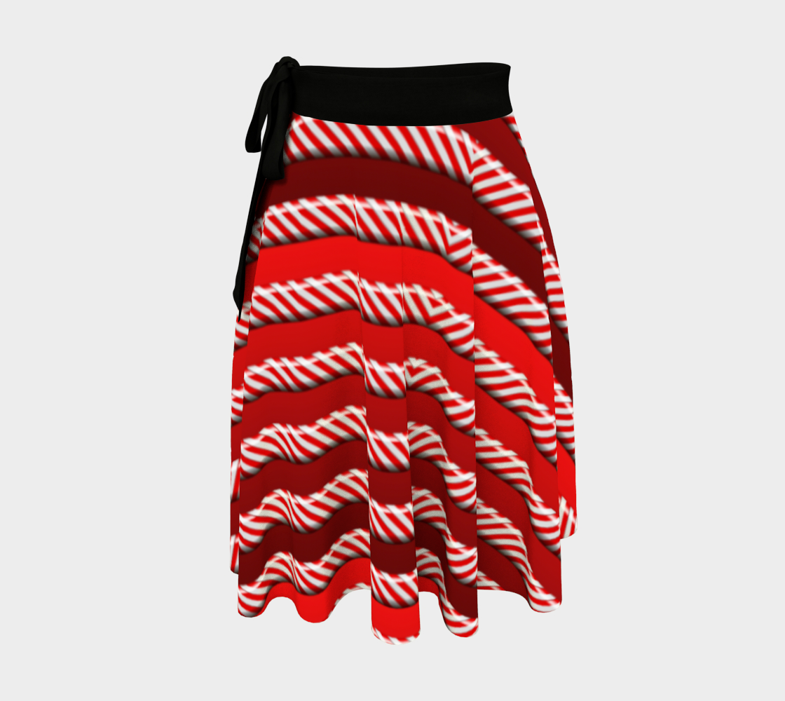 Peppermint Stripes Wrap Skirt