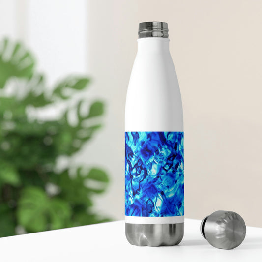 Blue Water Abstract 20oz Insulated Bottle