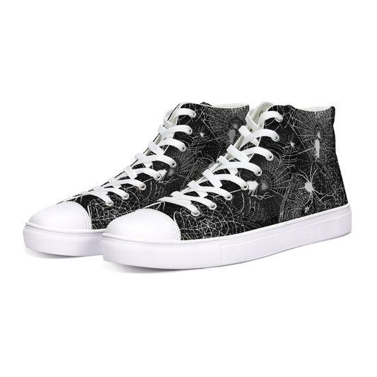 Spider Webs Hightop Canvas Shoe