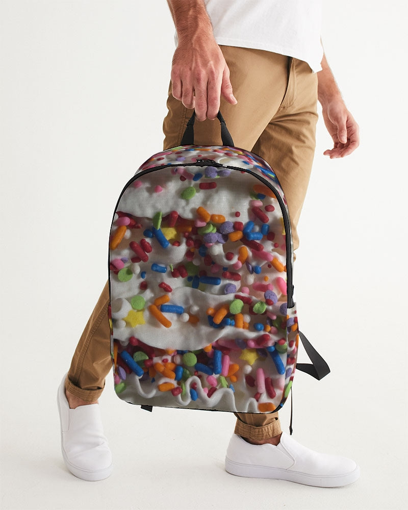 Rainbow Sprinkles On Whipped Cream Large Backpack