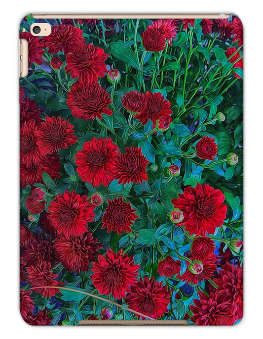 Red Mums Tablet Cases