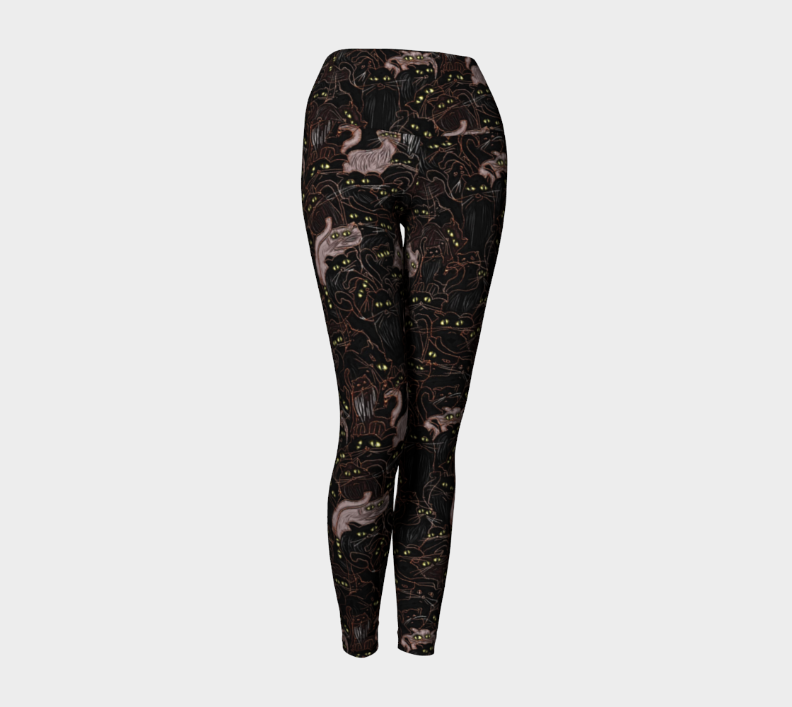 Black Cats Yoga Leggings