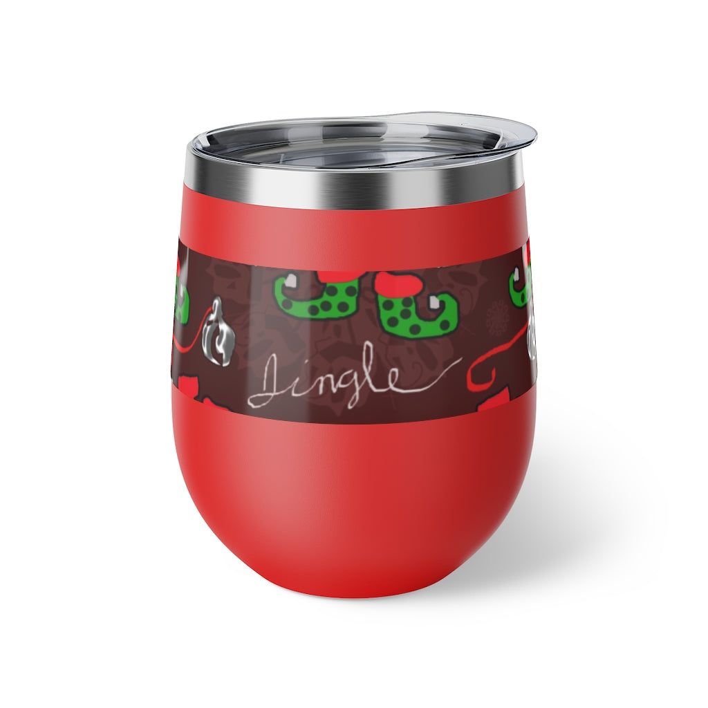 Elves Jingle Copper Vacuum Insulated Cup, 12oz