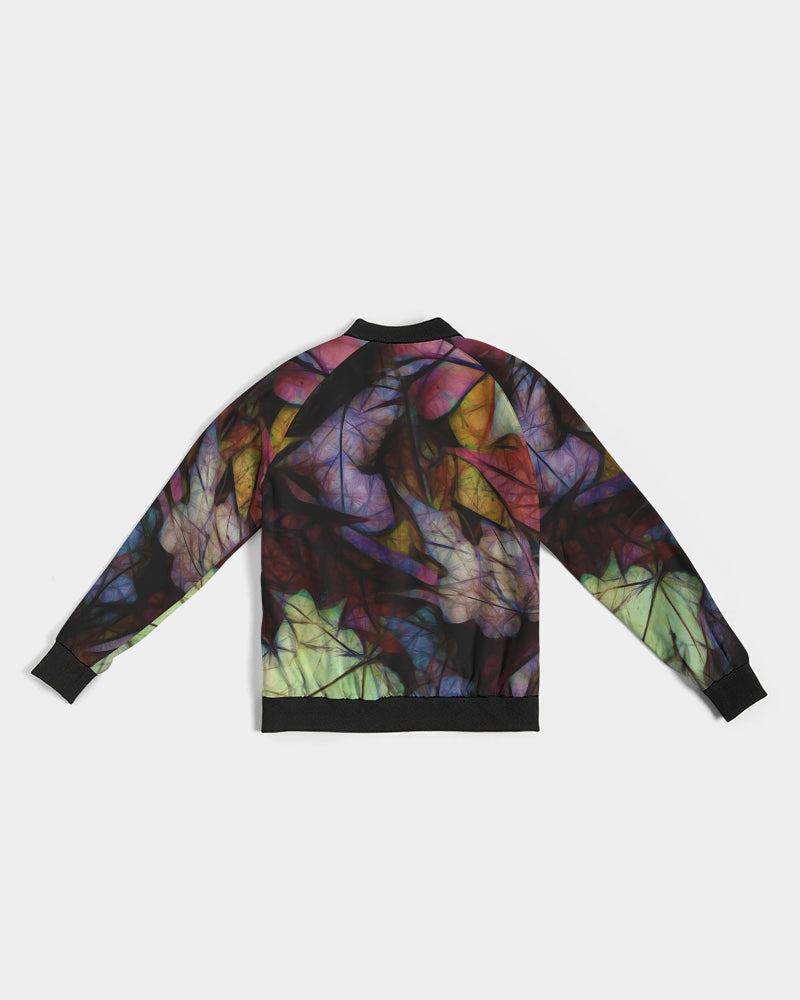 Fall Leaves Abstract Women's Bomber Jacket