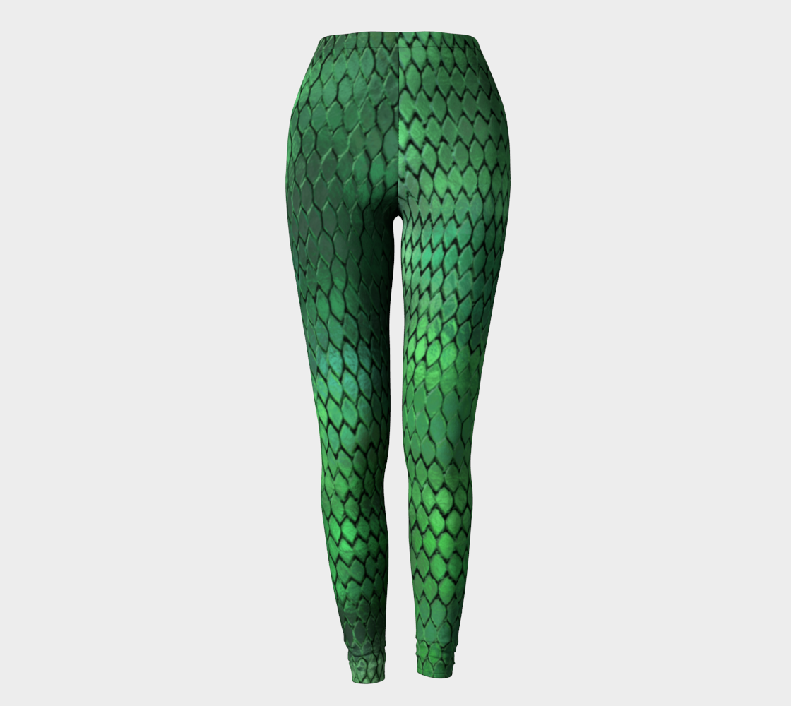 Green Dragon Scales Leggings