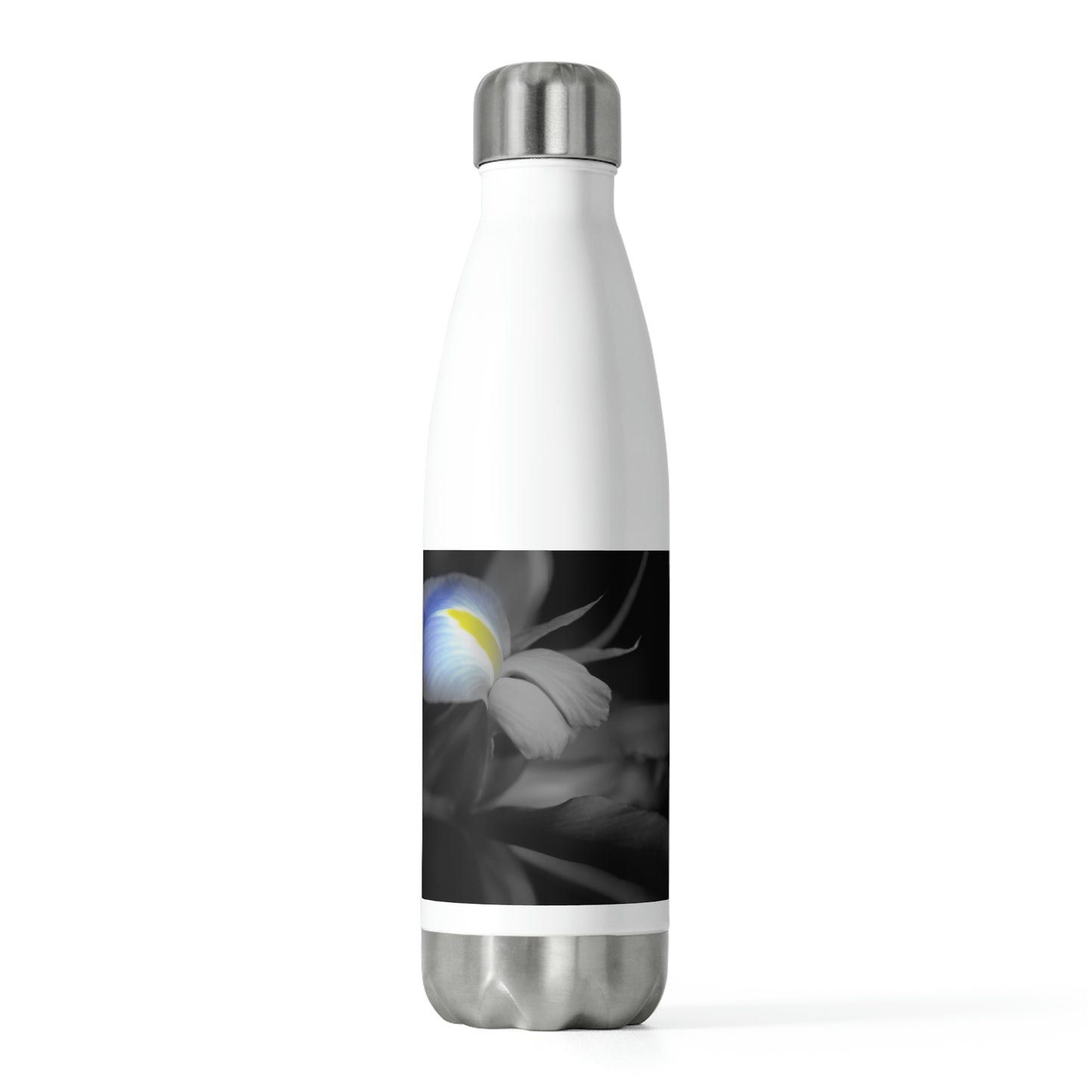 Black and White Iris 20oz Insulated Bottle