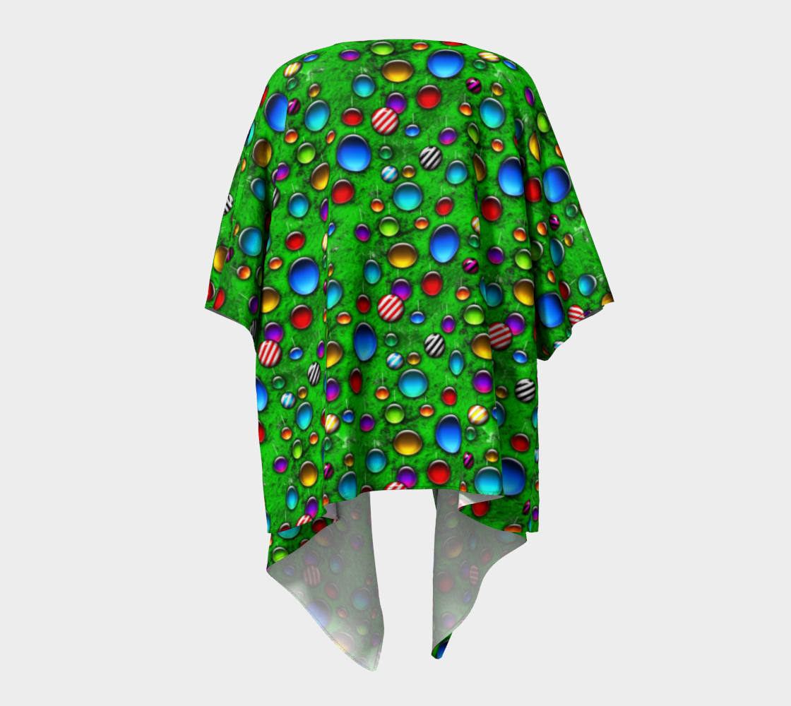 Wild Christmas Tree Draped Kimono