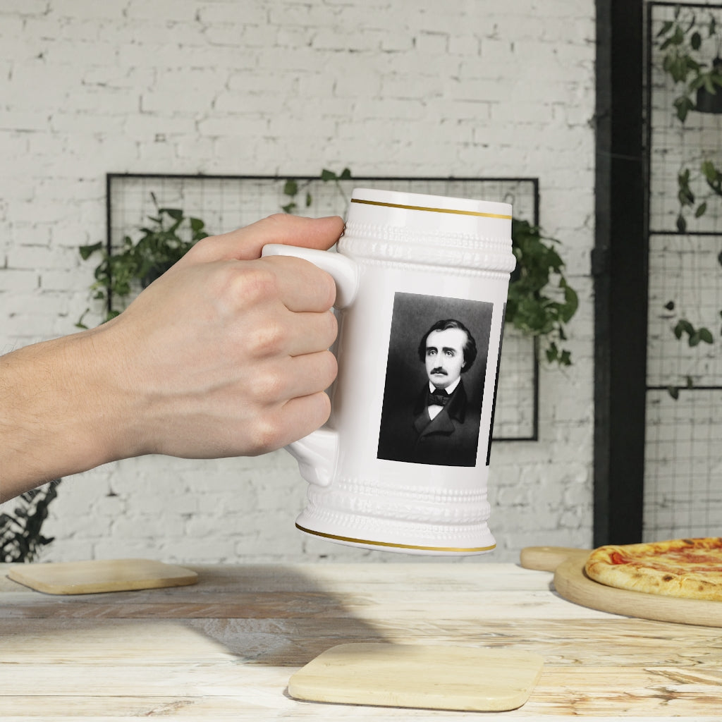 Edgar Allen Poe Stein Mug