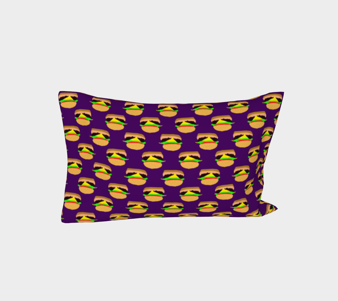 Cheeseburger Pattern Bed Pillow Sleeve