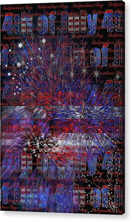 4th of July Poster - Acrylic Print