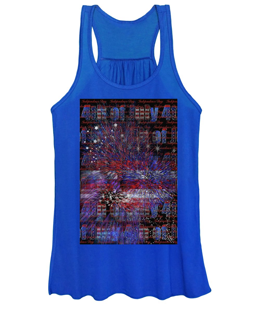 4th of July Poster - Women's Tank Top