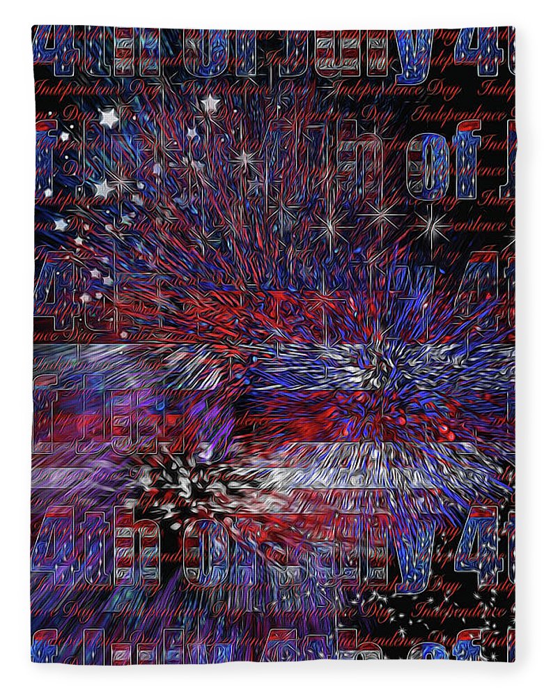 4th of July Poster - Blanket