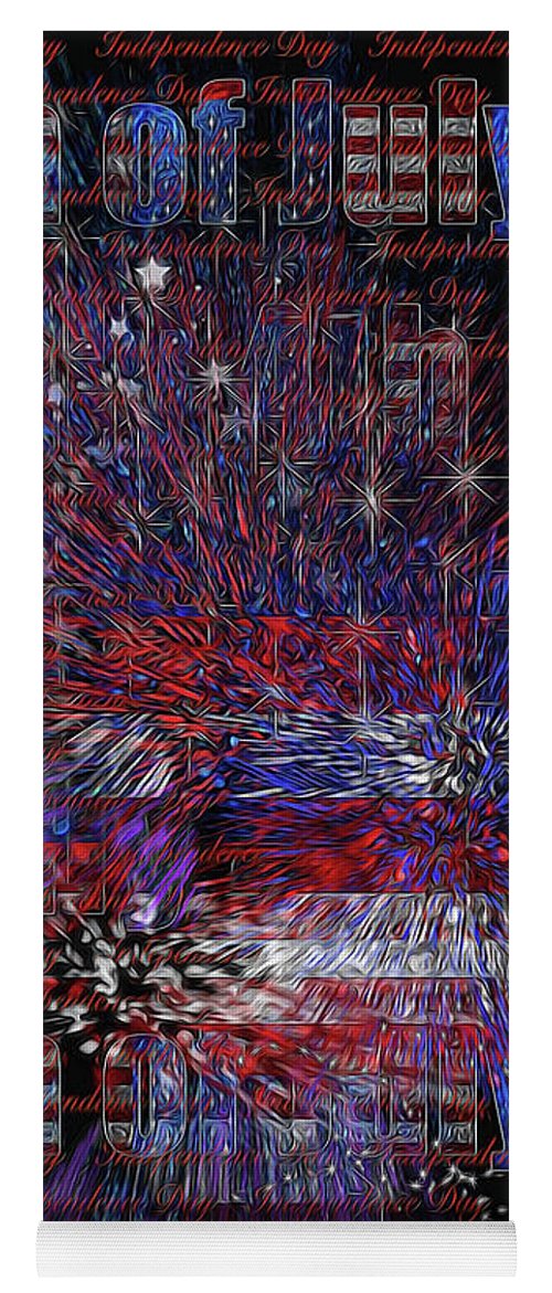 4th of July Poster - Yoga Mat