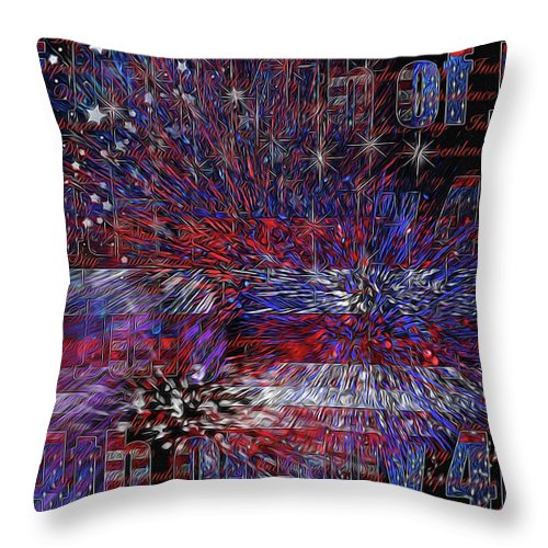 4th of July Poster - Throw Pillow
