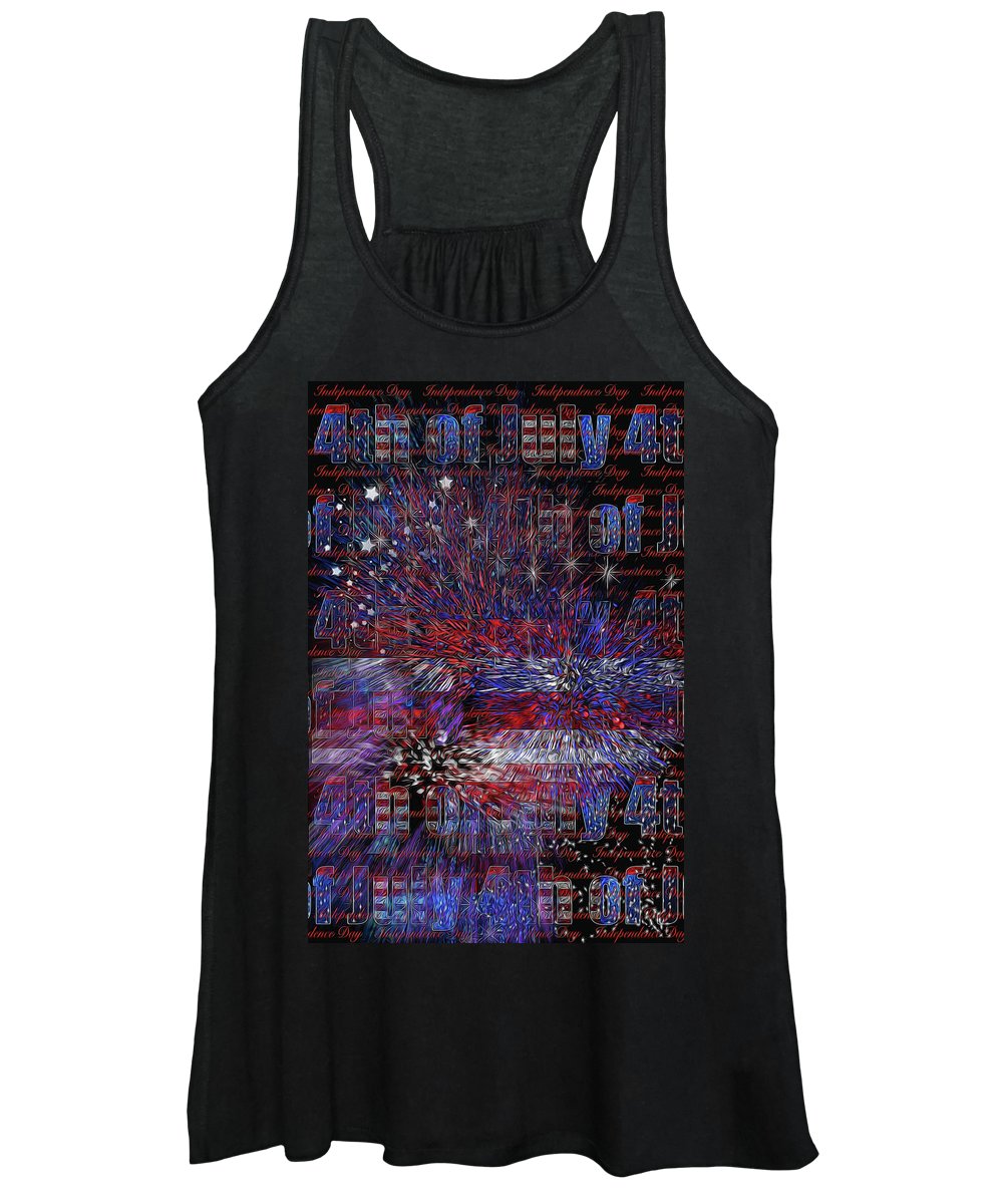 4th of July Poster - Women's Tank Top