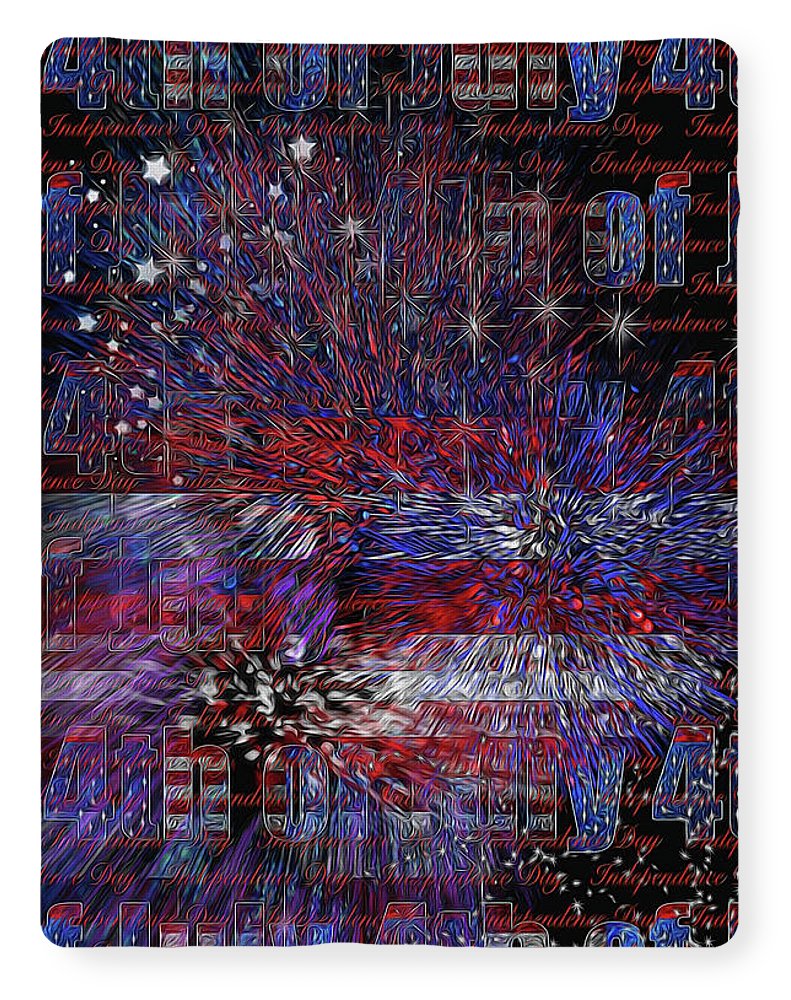 4th of July Poster - Blanket