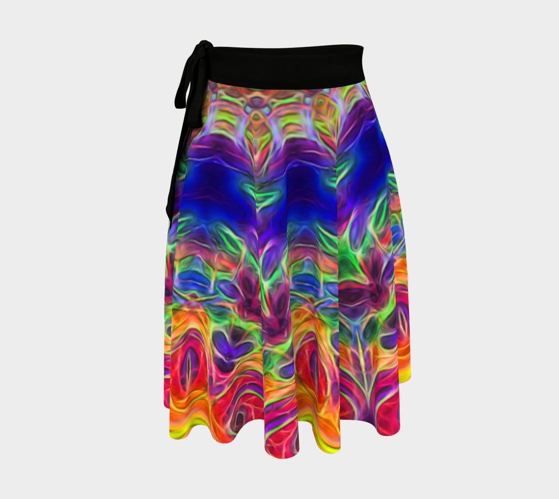 Sunrise Kaleidoscope Wrap Skirt