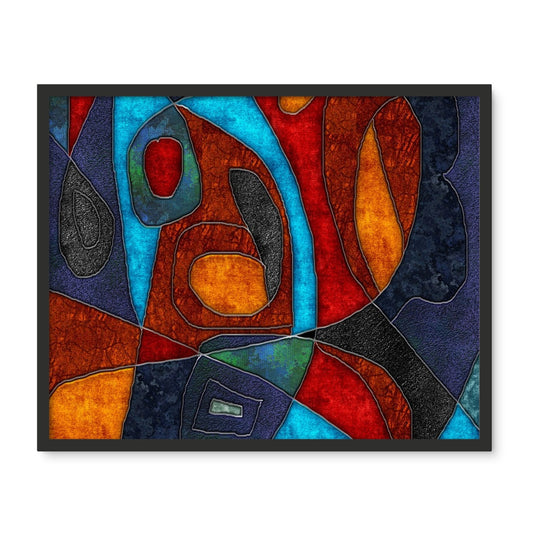 Abstract With Heart Framed Photo Tile