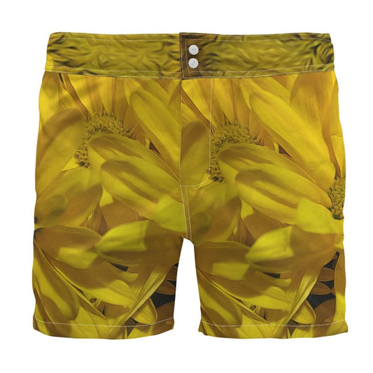 Yellow Daisies Board Shorts