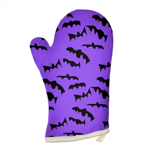 Bats Pattern Oven Gloves