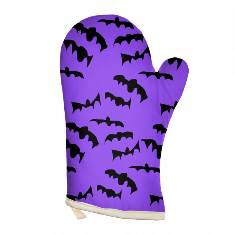 Bats Pattern Oven Gloves