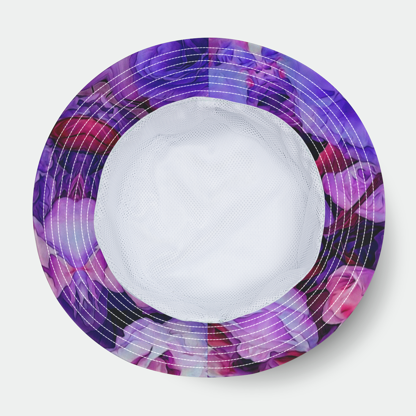 Purple Flower Kaleidoscope Bucket Hat