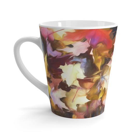 Fall Leaves Bright Latte mug
