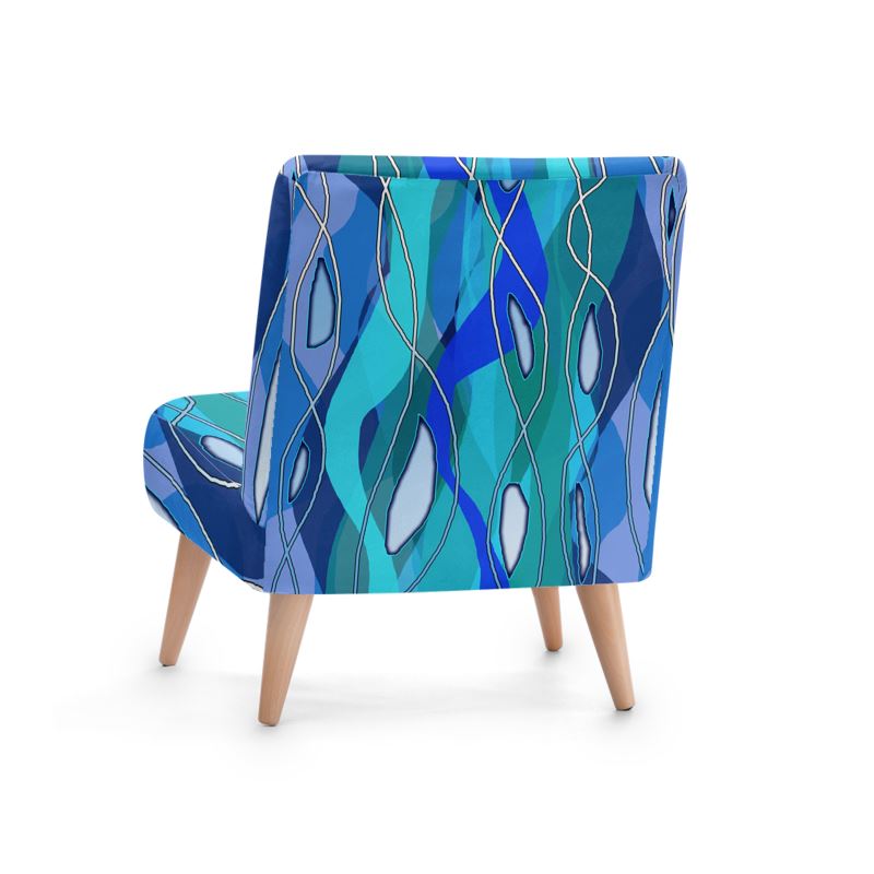 Wavy Blue Occasional Chair