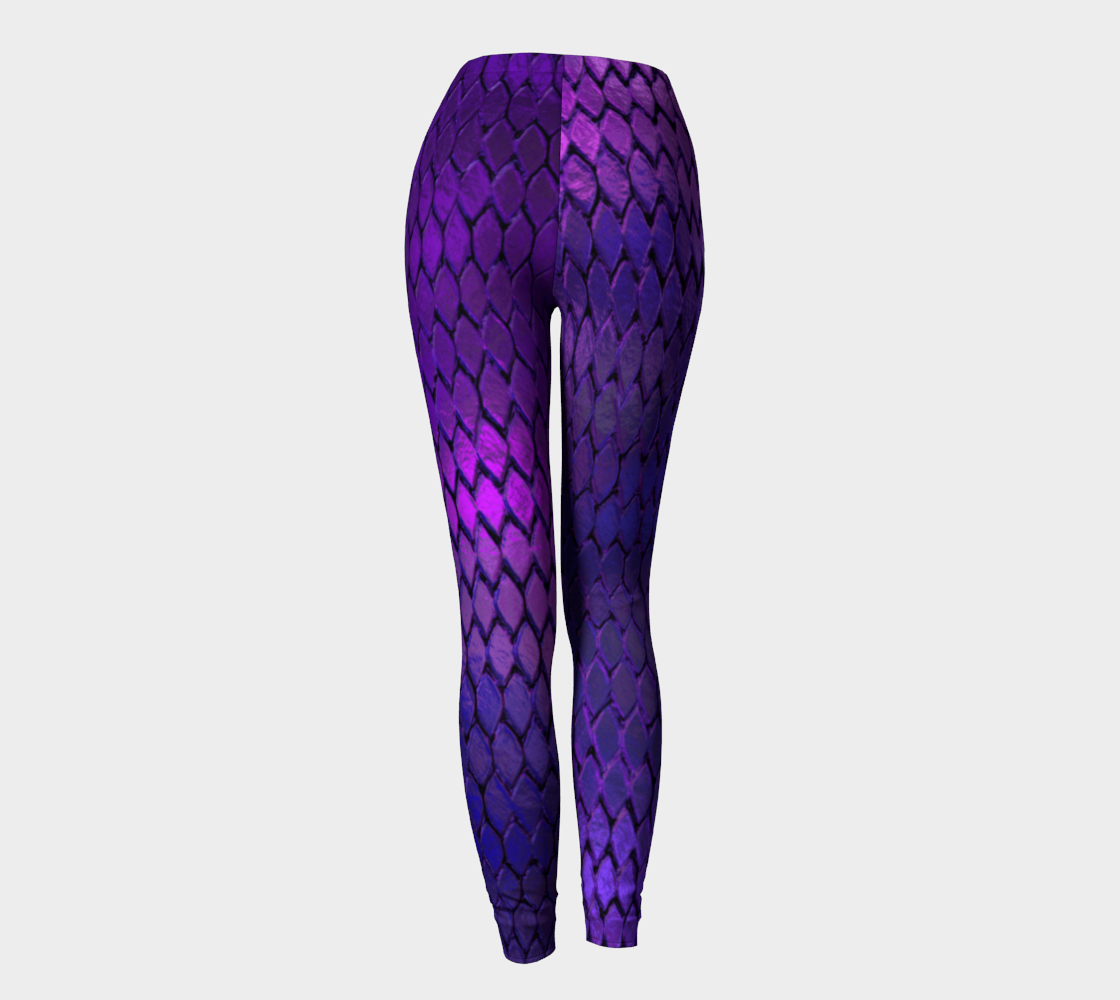 Purple Dragon Scales Leggings