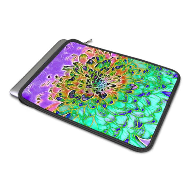 Abstract Peacock Chrysanthemum Macbook Air Case