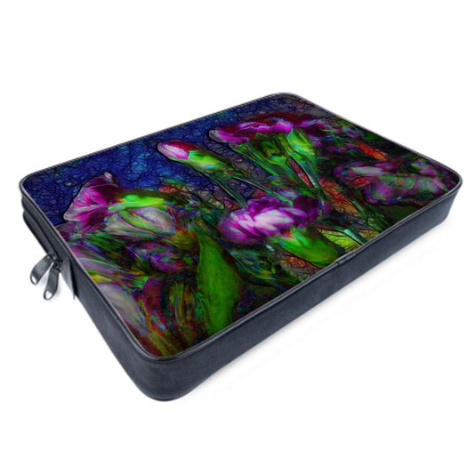 Abstract Pink Carnations Laptop Bag