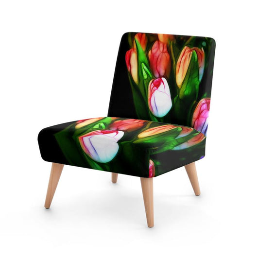 Pink Tulips Occasional Chair