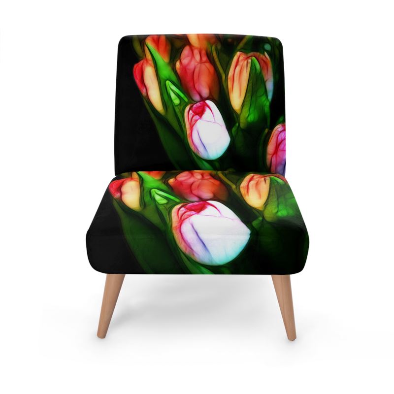 Pink Tulips Occasional Chair