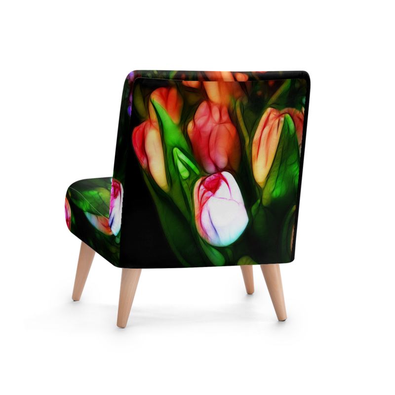 Pink Tulips Occasional Chair