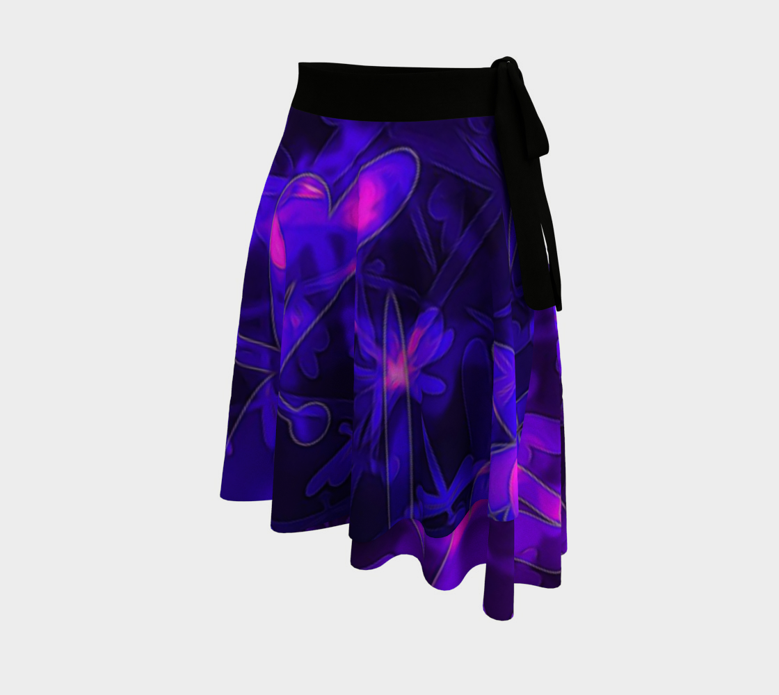 Bokeh Light Dragon Flies Wrap Skirt