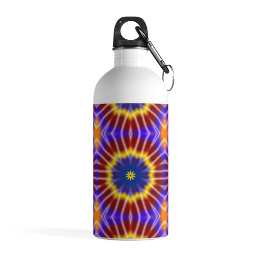 Rainbow Tie Dye Kaleidoscope Stainless Steel Water Bottle