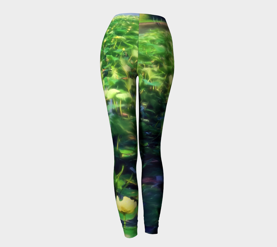 Lotus Blossoms in Bloom Leggings