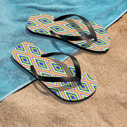 Colorful diamonds Variation 1 Unisex Flip-Flops