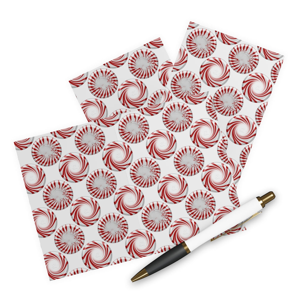 Peppermint Candy Dots Greeting Cards (5 Pack)