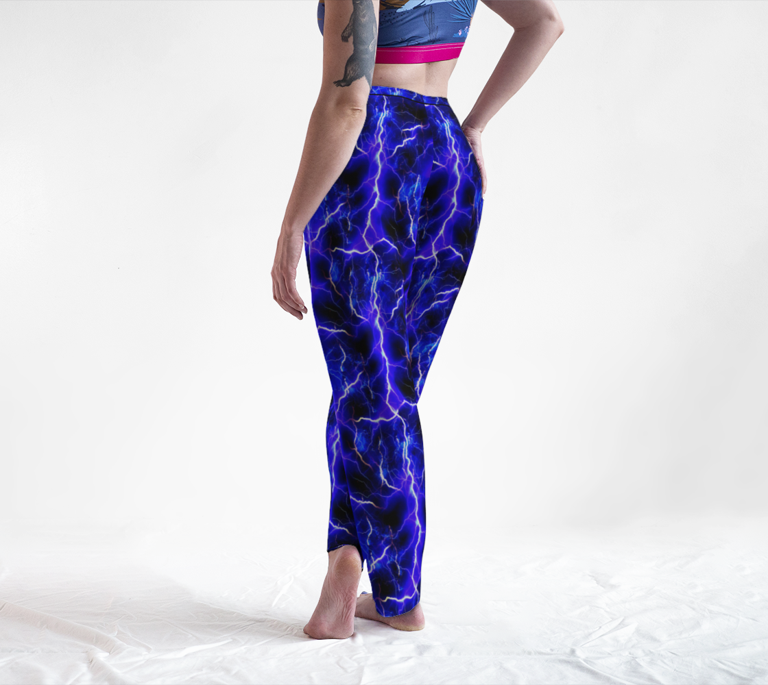 Blue Lightning Pattern Lounge Pants