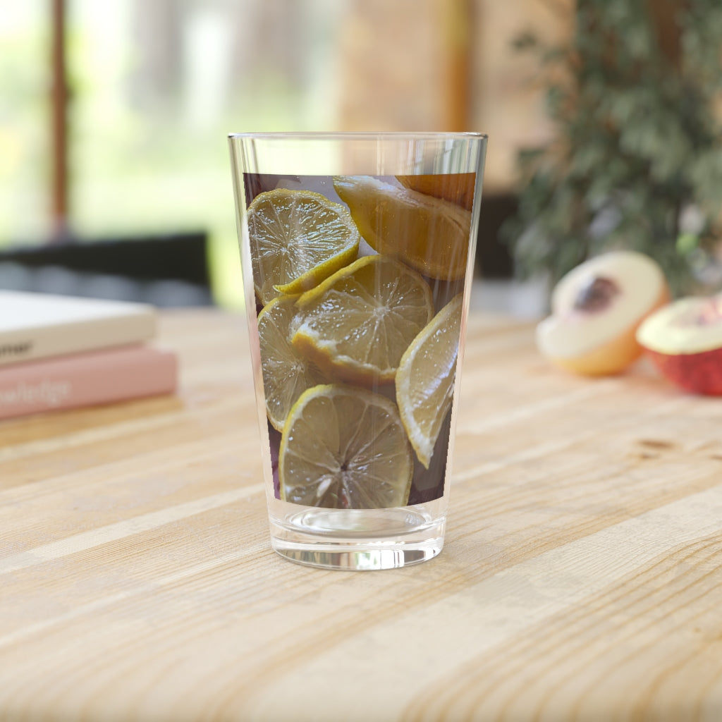 Lemons Pint Glass, 16oz