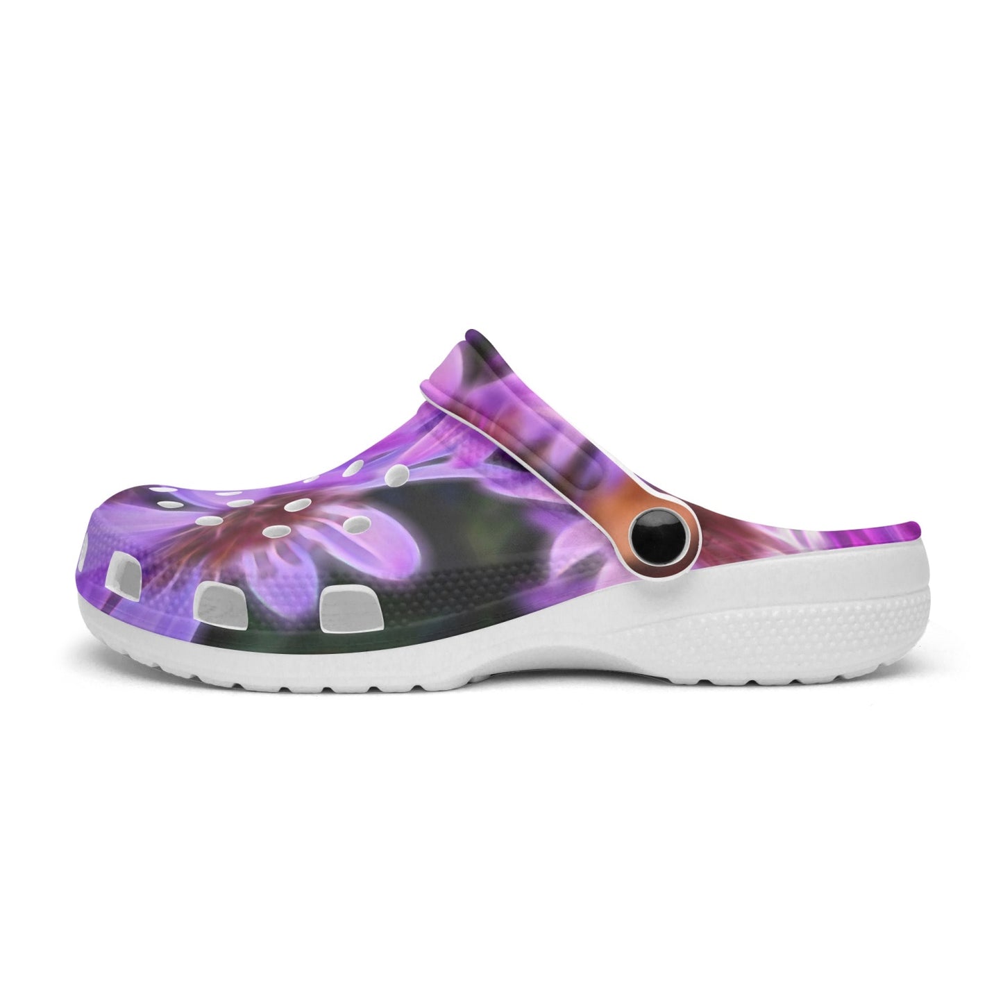 Pink Garden Flowers 413. All Over Printed Clogs