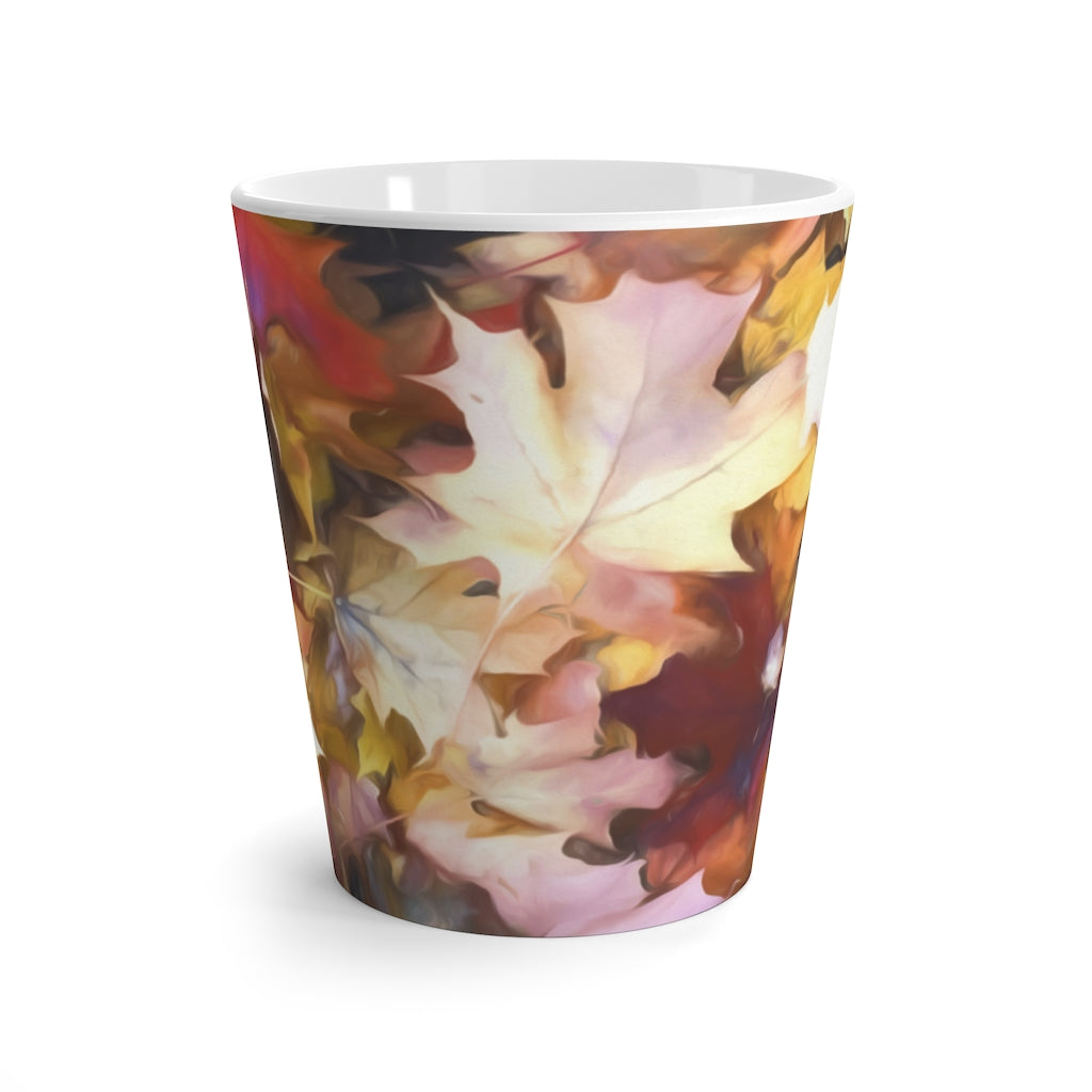 Fall Leaves Bright Latte mug