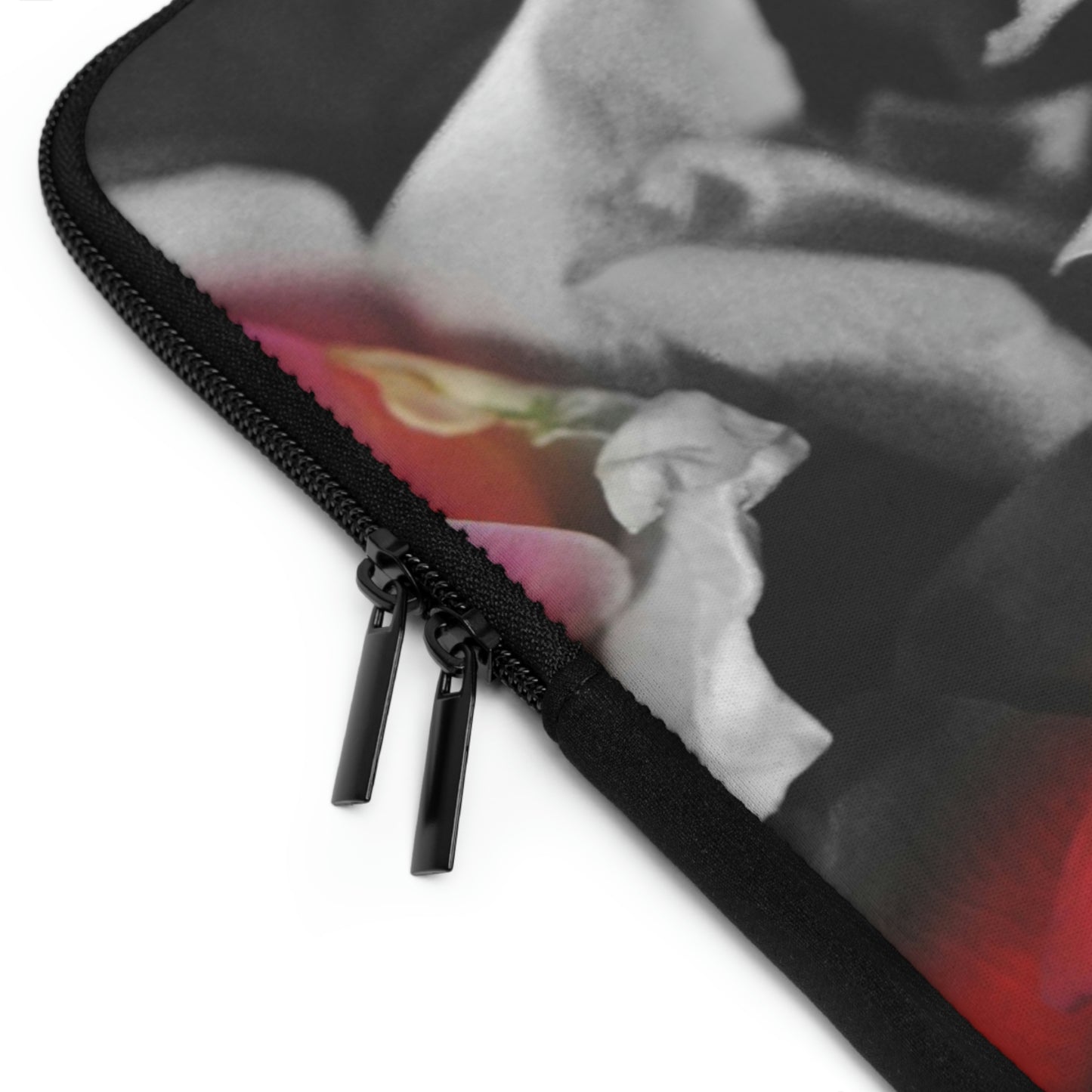 Black and White Roses Fade Laptop Sleeve