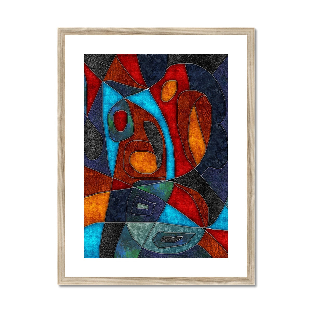 Abstract With Heart Framed & Mounted Print