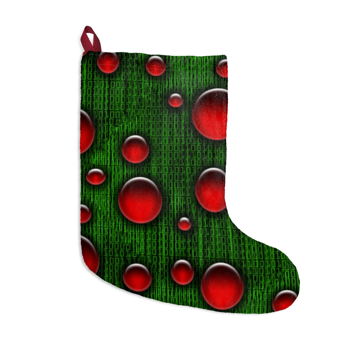 Geek Binary Digital Christmas Stockings