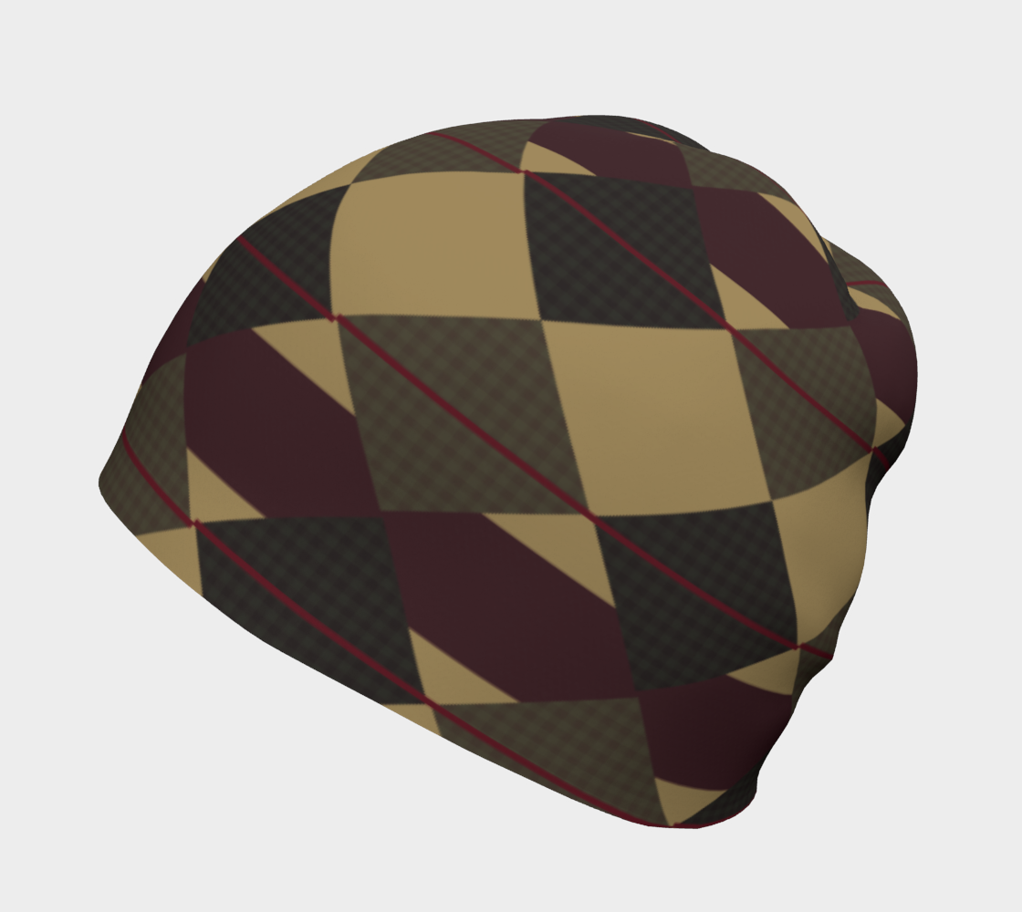 Checkered Brown Plaid Hat