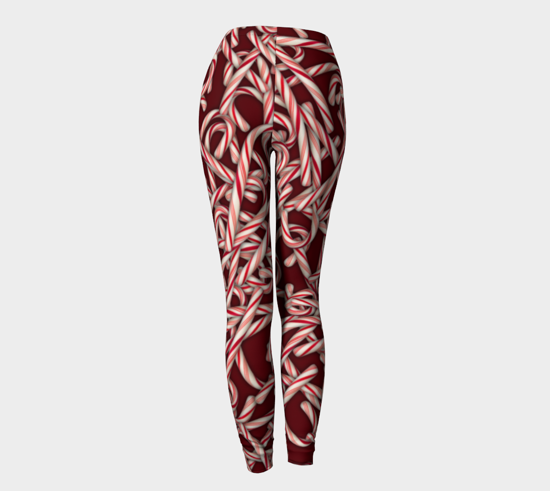Candy Cane Collage Leggings